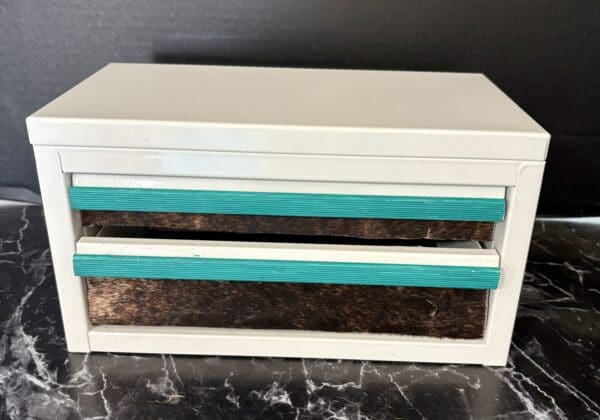Vintage Cowgirl Jewelry Box white